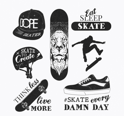 Siete deslizante creativo elemento vector de material