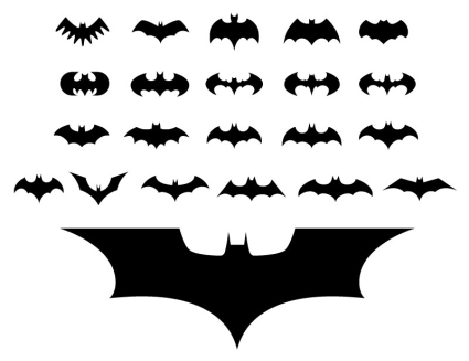 22 Pelculas de Batman materiales vector logo