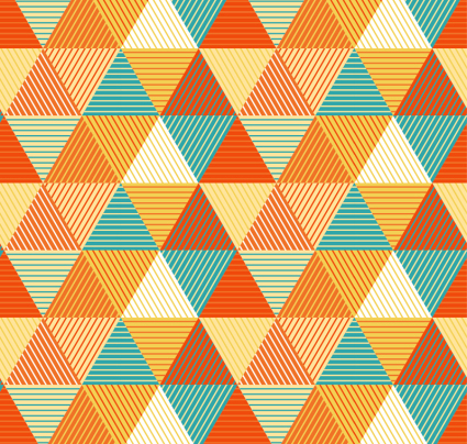 tringulo de color de fondo sin fisuras vector de material