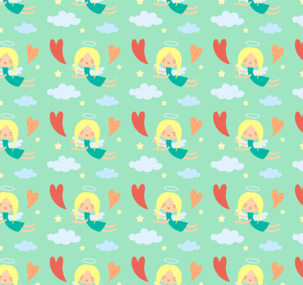 芍ngel rubio de fondo sin fisuras vector de material