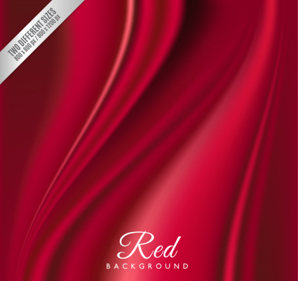 Fondo de seda roja material de vectores