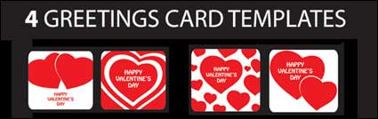 San Valentn da de tarjeta con forma de corazn