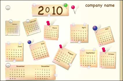 Bonito calendario 2010