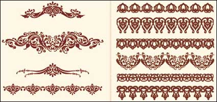 De estilo europeo vector de encaje patrn de material
