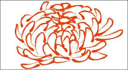 Crisantemo vector patrn