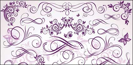 Prpura vector patrn de material fino