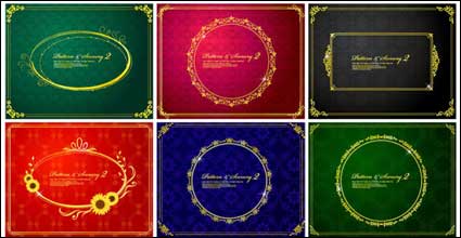 9 de oro material encajes sombra vector