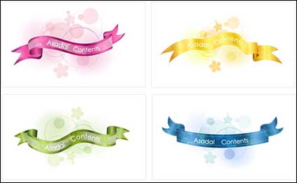 10 vectores de cinta 5-color del material