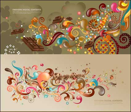 Colorido vector de series de casos actuales - marrn (5P)
