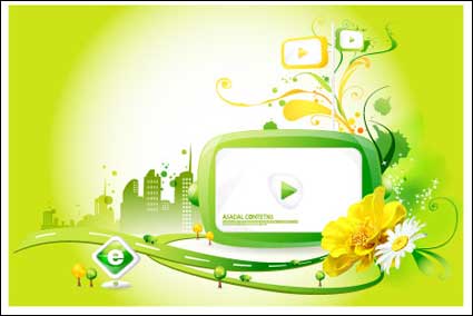 pantalla Tendencia vectorial material