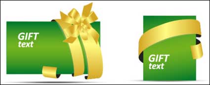 Regalo cartas de material de vectores