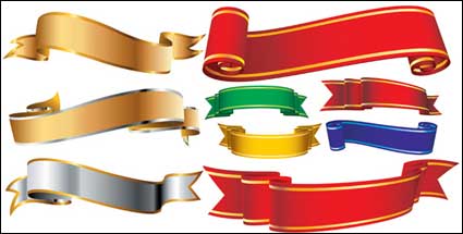 Banner material vectoriales cintas varias cintas