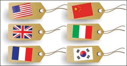 Marcar etiqueta vector de material