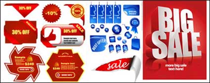 Descuento del anuncio de venta vector icono de material