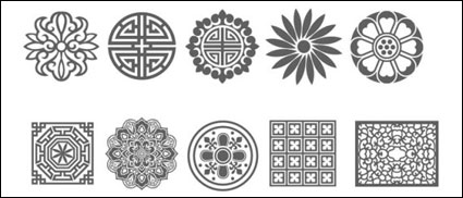 patrn de un tradicional material de vectores