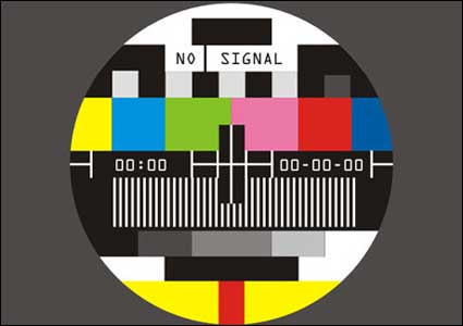pantalla del televisor no de señales vectoriales material