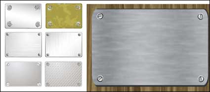 tarjeta de Metal vector material
