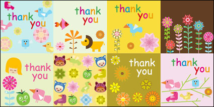 Super lindo gracias materiales tarjeta vector