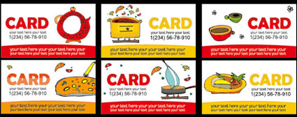 Bonita carta de comidas plantilla de clase vector material