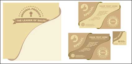 material especial vector tarjetas