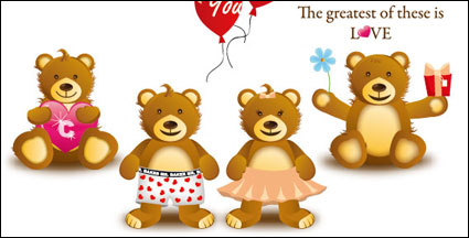 de dibujos animados oso vector material