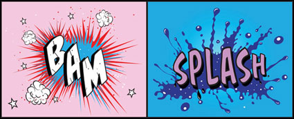 Comic de estilo vectorial material elemento