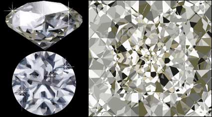 4 Diamantes vectorial material