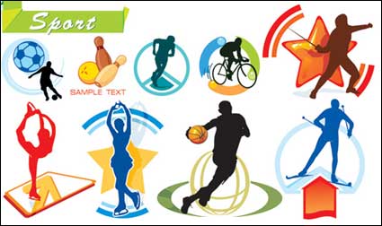 Deportes vectorial material