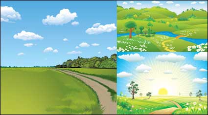 3 material natural vector escenario
