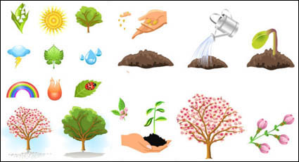 Planta rboles vector de material
