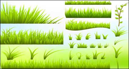 Verde hierba material de vectores