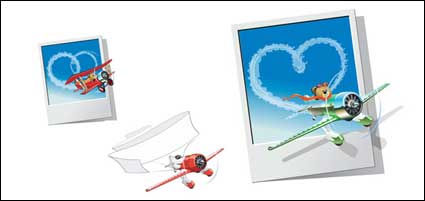 Teddy Oso aviones vector material