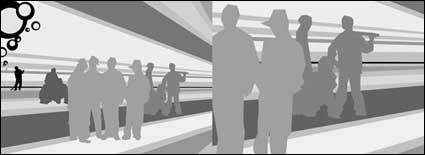 Combinacin de trabajadores de la construccin de vectores