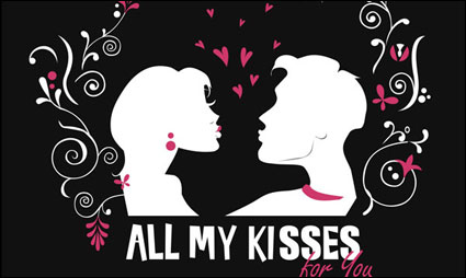 Dar a todos mis besos Vector