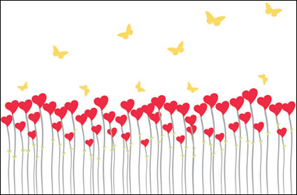 Amor el material de vectores en forma de mariposa se puede