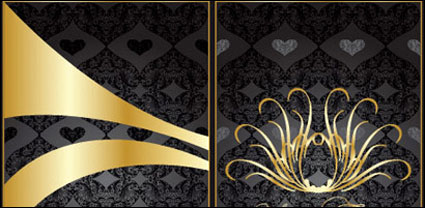 encaje de oro patrn vector de material