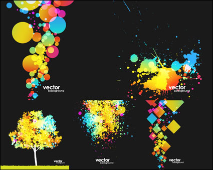 Colorido vector elemento material