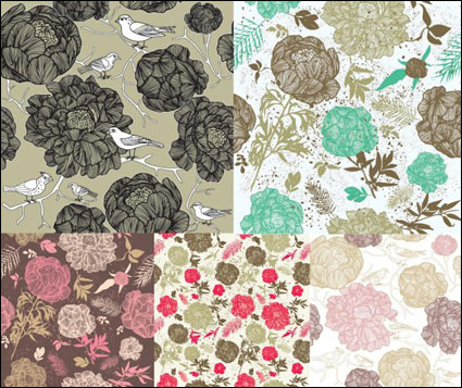 color de moda de material de referencia. Las flores del vector
