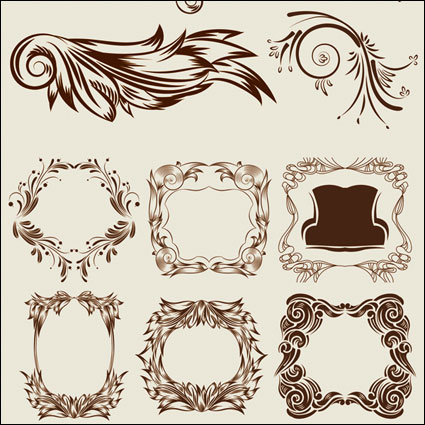 Elegante clsicos vectores patrn decorativo