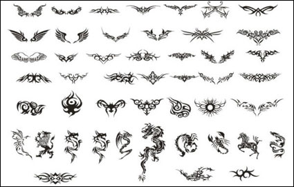 ttem tatuaje vector de material