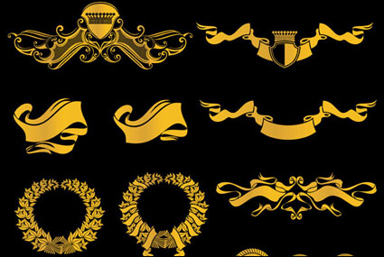 Simple banner y el vector de encaje de material