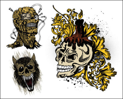 esqueleto marea camiseta impresin del diseño - vector de material