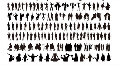 Personas silueta del vector