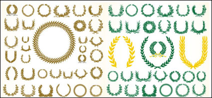 Rama de olivo vector de material