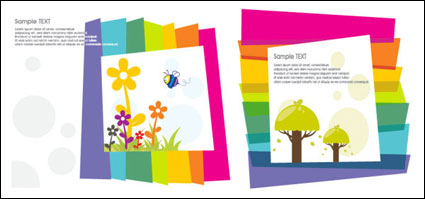 Precioso material vector de color