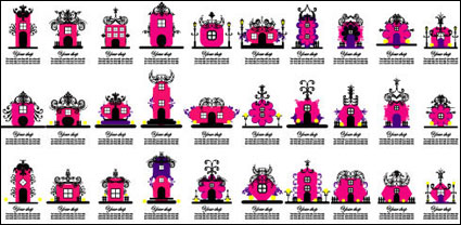 50 icono de almacenar el material de vectores