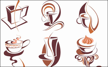 icono de caf vector de material