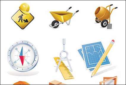 La construccin de vectores sitio tema de iconos