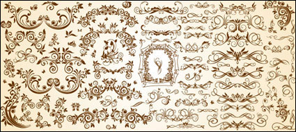 Muy til conjunto de material europeo vector patrn