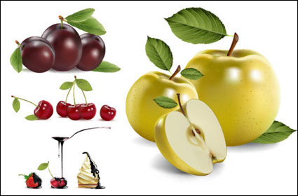 4 real frutas Vector